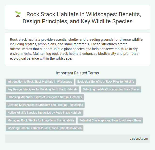 Rock Stack Habitats in Wildscapes: Benefits, Design Principles, and Key Wildlife Species