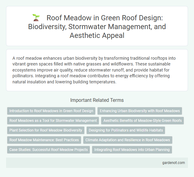 Roof Meadow in Green Roof Design: Biodiversity, Stormwater Management, and Aesthetic Appeal