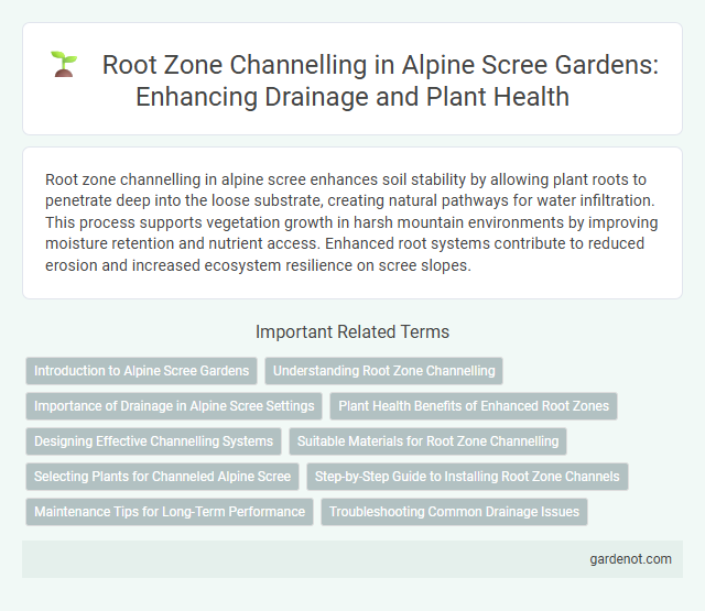 Root Zone Channelling in Alpine Scree Gardens: Enhancing Drainage and Plant Health