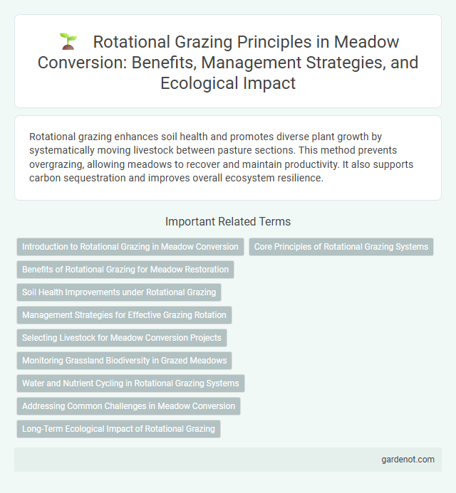 Rotational Grazing Principles in Meadow Conversion: Benefits, Management Strategies, and Ecological Impact