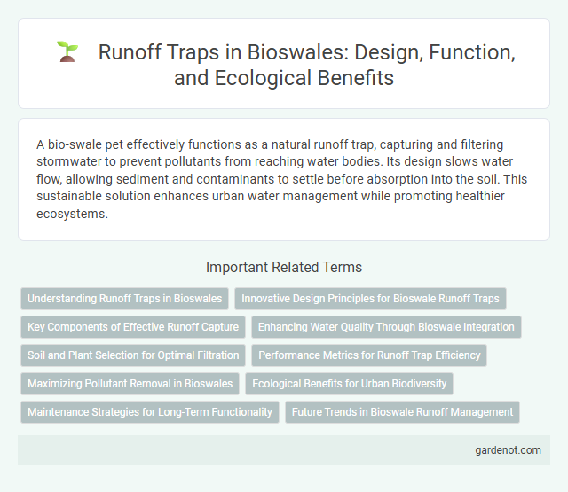 Runoff Traps in Bioswales: Design, Function, and Ecological Benefits