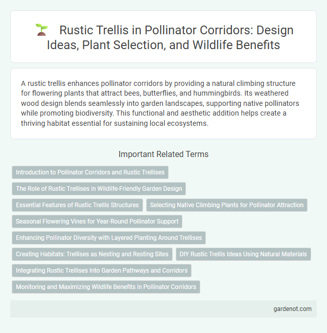 Rustic Trellis in Pollinator Corridors: Design Ideas, Plant Selection, and Wildlife Benefits