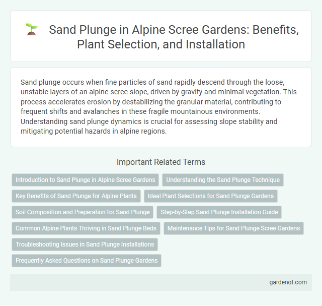 Sand Plunge in Alpine Scree Gardens: Benefits, Plant Selection, and Installation