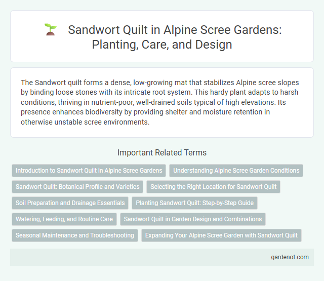 Sandwort Quilt in Alpine Scree Gardens: Planting, Care, and Design