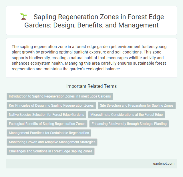 Sapling Regeneration Zones in Forest Edge Gardens: Design, Benefits, and Management