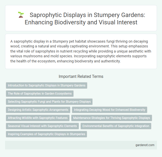 Saprophytic Displays in Stumpery Gardens: Enhancing Biodiversity and Visual Interest