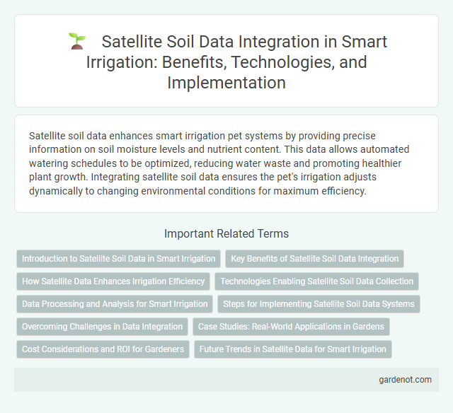 Satellite Soil Data Integration in Smart Irrigation: Benefits, Technologies, and Implementation