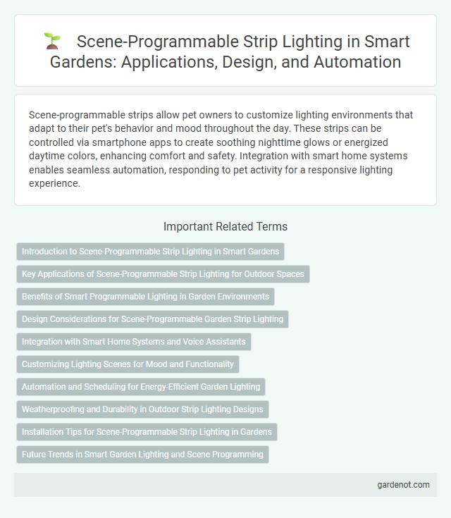 Scene-Programmable Strip Lighting in Smart Gardens: Applications, Design, and Automation