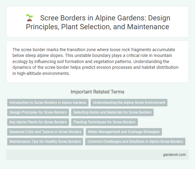 Scree Borders in Alpine Gardens: Design Principles, Plant Selection, and Maintenance