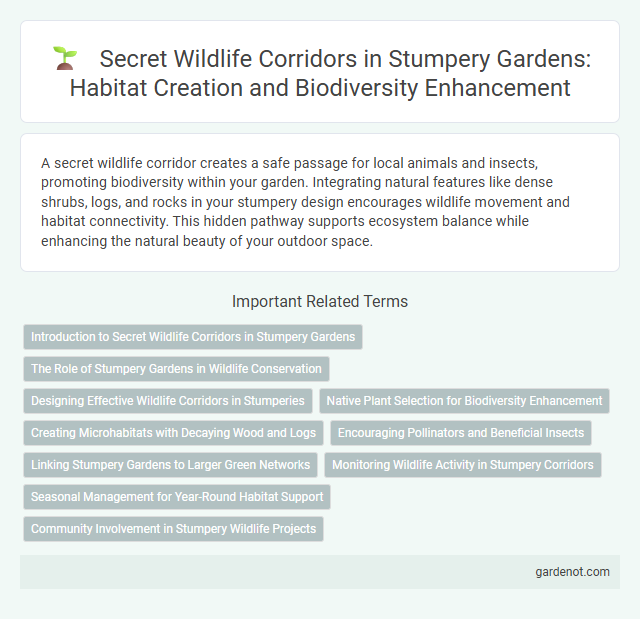 Secret Wildlife Corridors in Stumpery Gardens: Habitat Creation and Biodiversity Enhancement