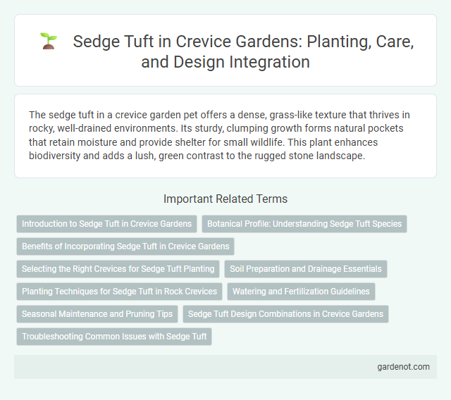 Sedge Tuft in Crevice Gardens: Planting, Care, and Design Integration