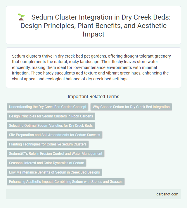 Sedum Cluster Integration in Dry Creek Beds: Design Principles, Plant Benefits, and Aesthetic Impact
