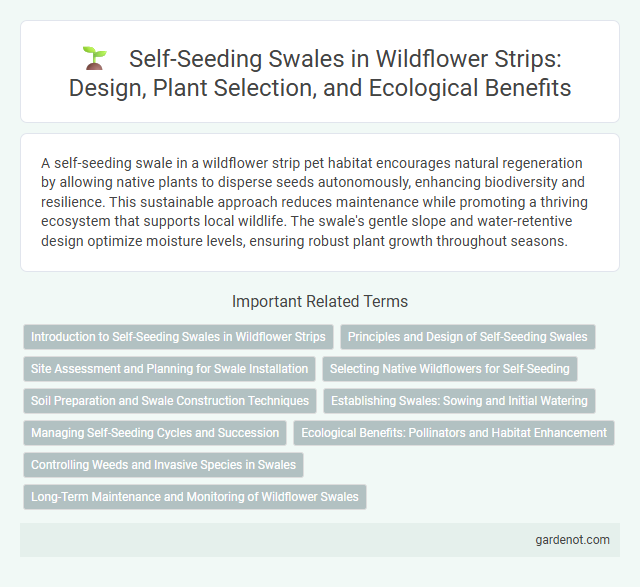 Self-Seeding Swales in Wildflower Strips: Design, Plant Selection, and Ecological Benefits