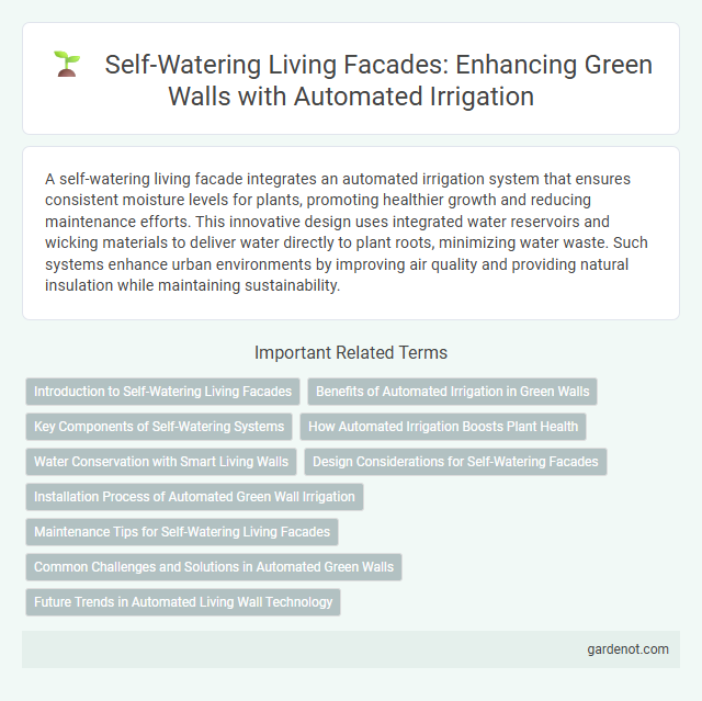 Self-Watering Living Facades: Enhancing Green Walls with Automated Irrigation