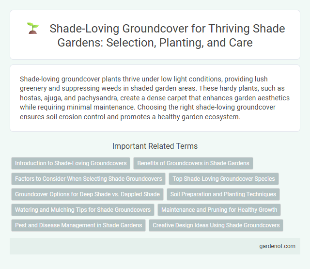 Shade-Loving Groundcover for Thriving Shade Gardens: Selection, Planting, and Care