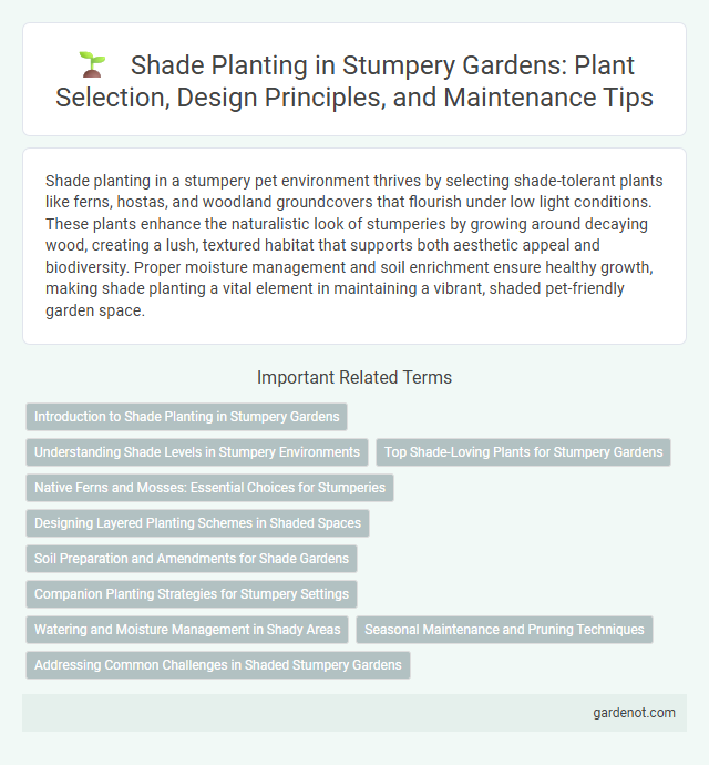 Shade Planting in Stumpery Gardens: Plant Selection, Design Principles, and Maintenance Tips