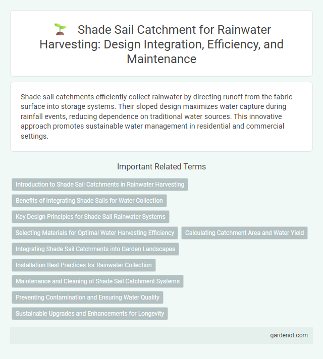 Shade Sail Catchment for Rainwater Harvesting: Design Integration, Efficiency, and Maintenance