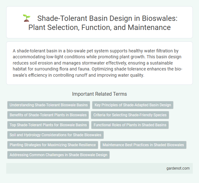 Shade-Tolerant Basin Design in Bioswales: Plant Selection, Function, and Maintenance