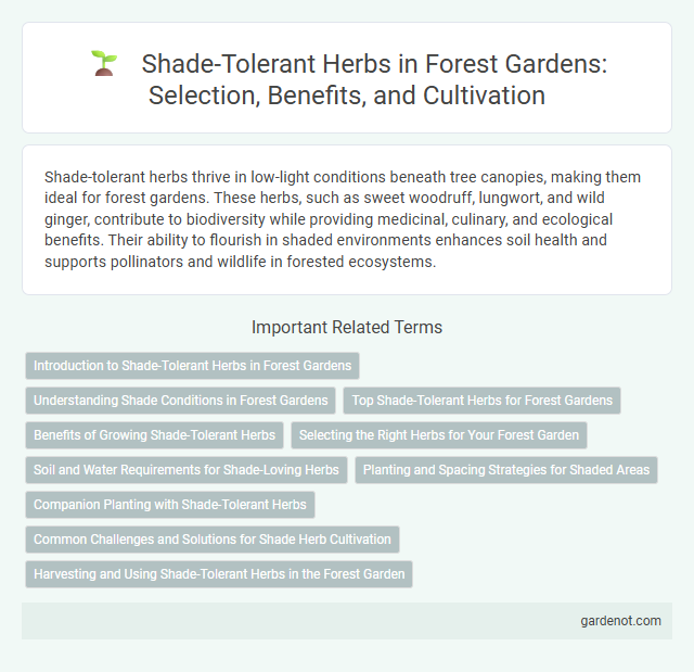 Shade-Tolerant Herbs in Forest Gardens: Selection, Benefits, and Cultivation