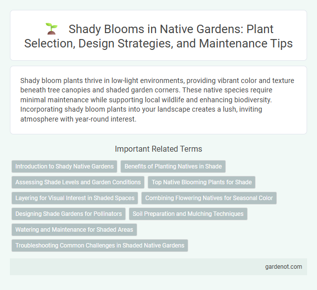 Shady Blooms in Native Gardens: Plant Selection, Design Strategies, and Maintenance Tips