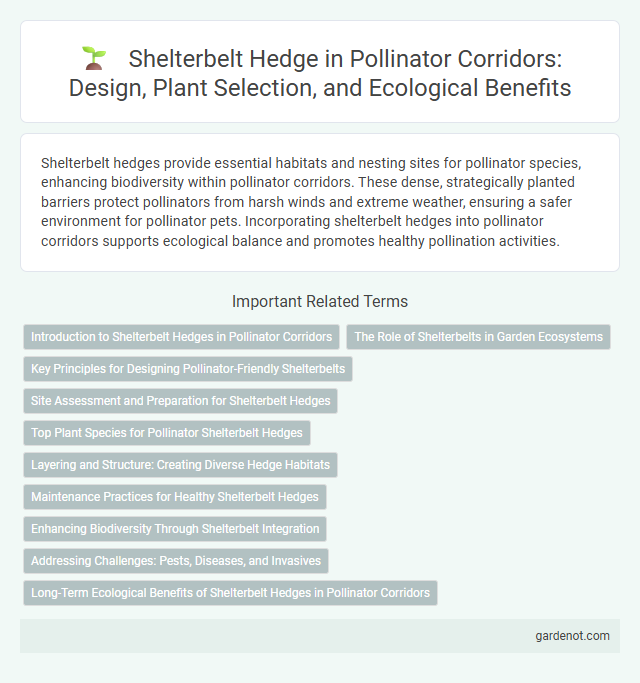 Shelterbelt Hedge in Pollinator Corridors: Design, Plant Selection, and Ecological Benefits
