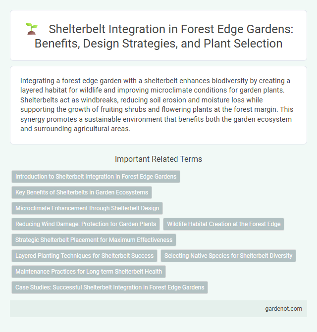 Shelterbelt Integration in Forest Edge Gardens: Benefits, Design Strategies, and Plant Selection