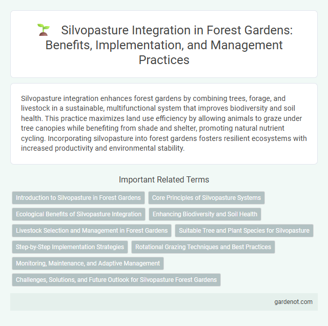 Silvopasture Integration in Forest Gardens: Benefits, Implementation, and Management Practices