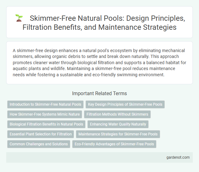 Skimmer-Free Natural Pools: Design Principles, Filtration Benefits, and Maintenance Strategies
