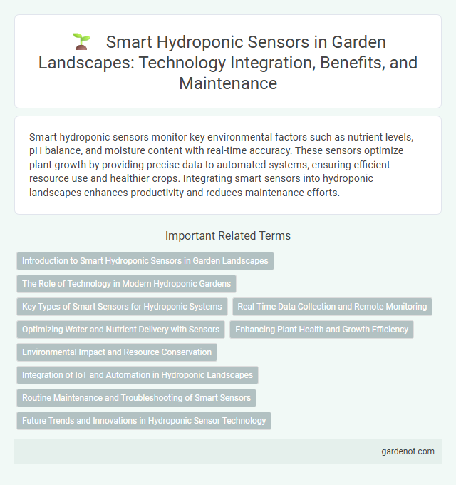 Smart Hydroponic Sensors in Garden Landscapes: Technology Integration, Benefits, and Maintenance