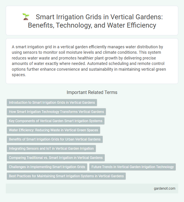 Smart Irrigation Grids in Vertical Gardens: Benefits, Technology, and Water Efficiency