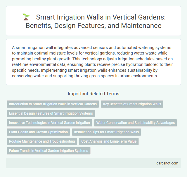 Smart Irrigation Walls in Vertical Gardens: Benefits, Design Features, and Maintenance