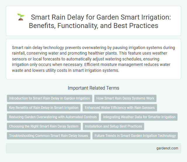 Smart Rain Delay for Garden Smart Irrigation: Benefits, Functionality, and Best Practices