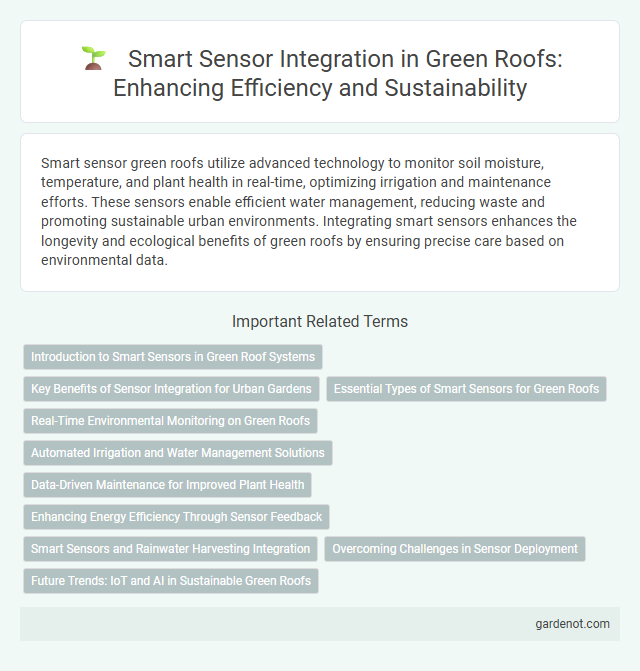 Smart Sensor Integration in Green Roofs: Enhancing Efficiency and Sustainability