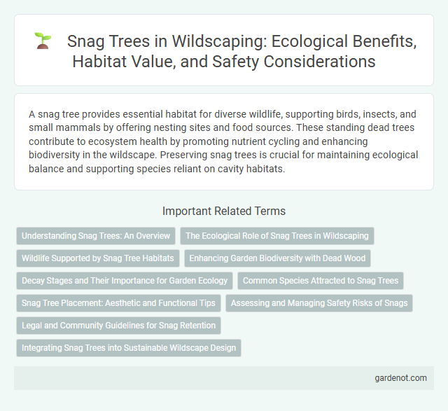 Snag Trees in Wildscaping: Ecological Benefits, Habitat Value, and Safety Considerations