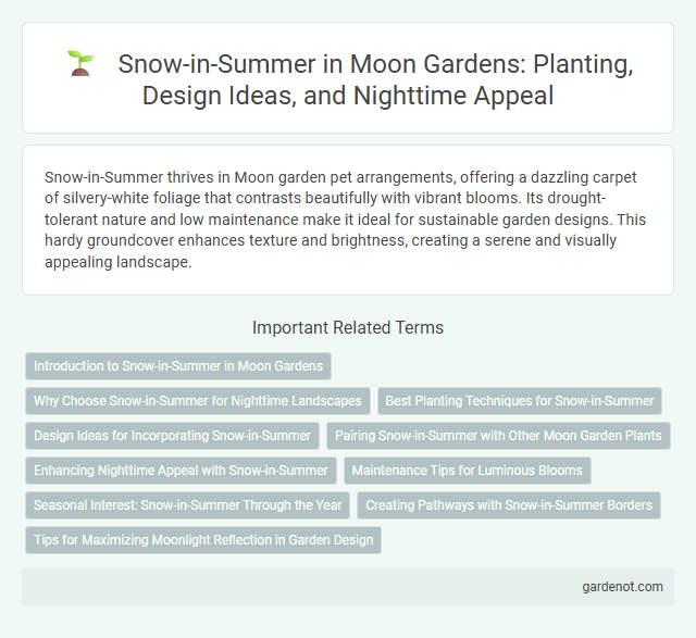 Snow-in-Summer in Moon Gardens: Planting, Design Ideas, and Nighttime Appeal