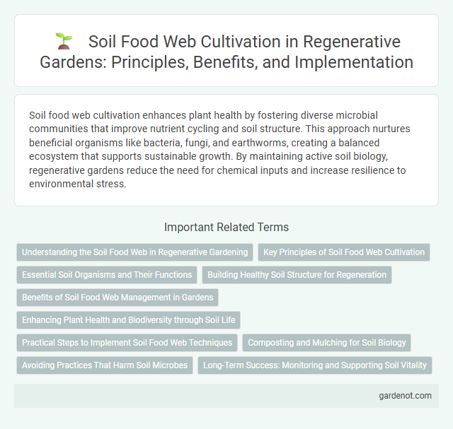 Soil Food Web Cultivation in Regenerative Gardens: Principles, Benefits, and Implementation