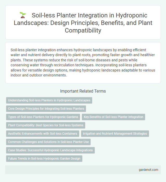 Soil-less Planter Integration in Hydroponic Landscapes: Design Principles, Benefits, and Plant Compatibility