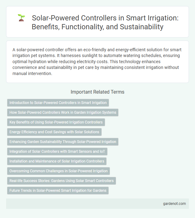 Solar-Powered Controllers in Smart Irrigation: Benefits, Functionality, and Sustainability