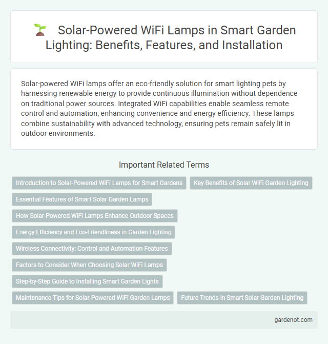 Solar-Powered WiFi Lamps in Smart Garden Lighting: Benefits, Features, and Installation