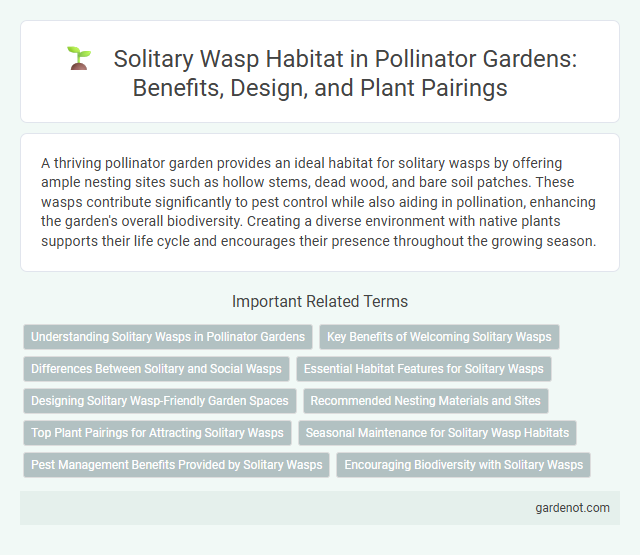 Solitary Wasp Habitat in Pollinator Gardens: Benefits, Design, and Plant Pairings