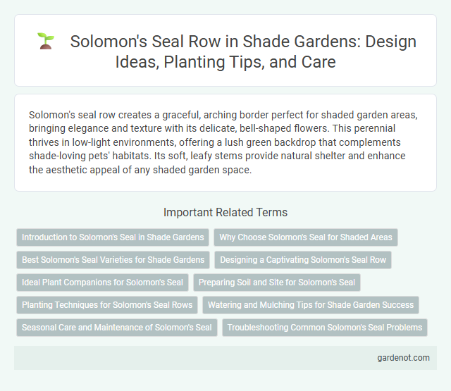 Solomon's Seal Row in Shade Gardens: Design Ideas, Planting Tips, and Care