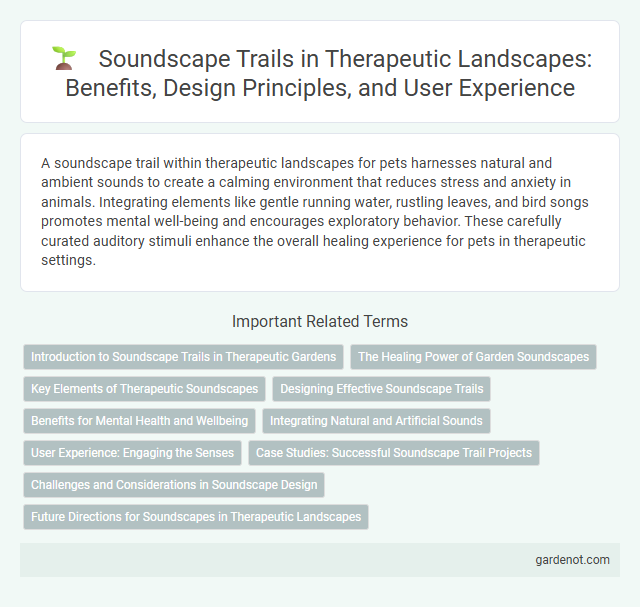 Soundscape Trails in Therapeutic Landscapes: Benefits, Design Principles, and User Experience