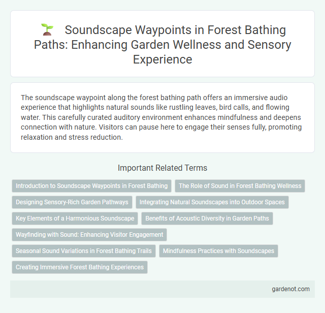 Soundscape Waypoints in Forest Bathing Paths: Enhancing Garden Wellness and Sensory Experience