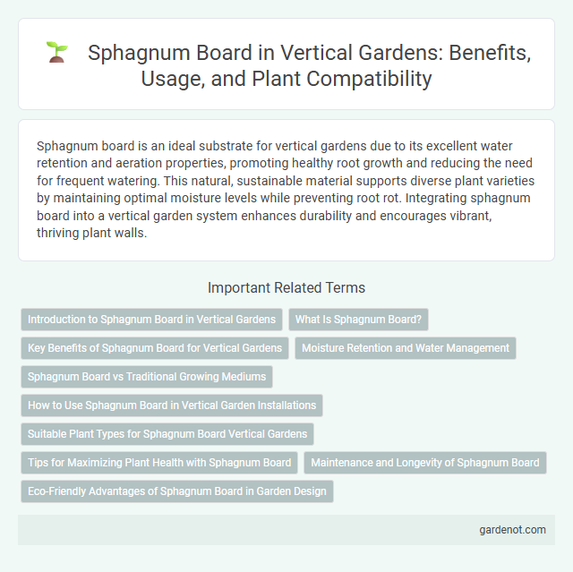 Sphagnum Board in Vertical Gardens: Benefits, Usage, and Plant Compatibility