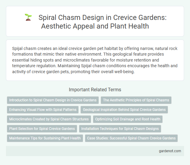 Spiral Chasm Design in Crevice Gardens: Aesthetic Appeal and Plant Health