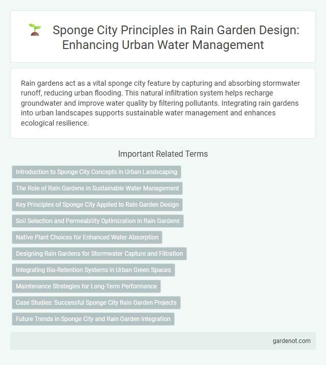 Sponge City Principles in Rain Garden Design: Enhancing Urban Water Management