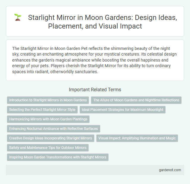 Starlight Mirror in Moon Gardens: Design Ideas, Placement, and Visual Impact