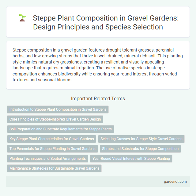 Steppe Plant Composition in Gravel Gardens: Design Principles and Species Selection