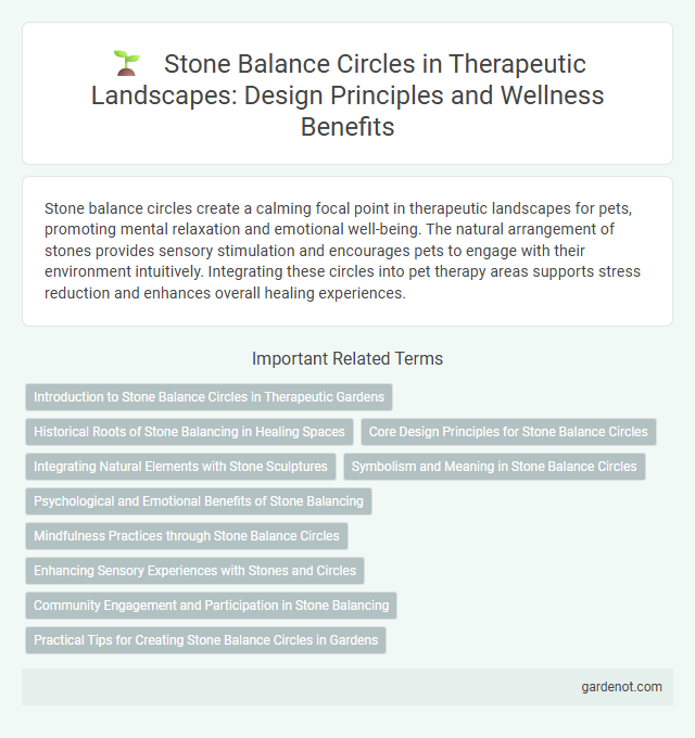 Stone Balance Circles in Therapeutic Landscapes: Design Principles and Wellness Benefits