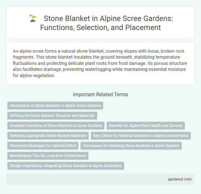 Stone Blanket in Alpine Scree Gardens: Functions, Selection, and Placement